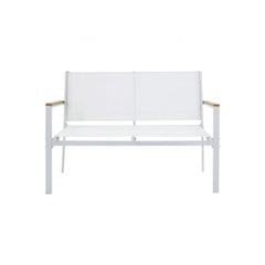 Set mobilier terasa/ gradina cu masa, canapea si scaune alb