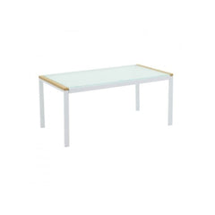 Set mobilier terasa/ gradina cu masa, canapea si scaune alb