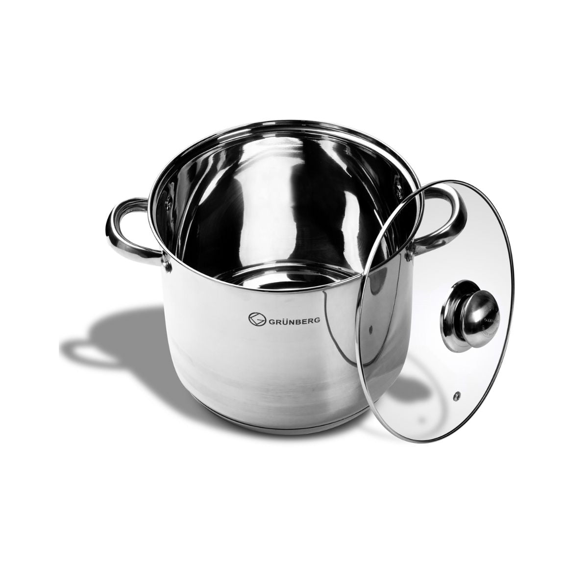 Set oale din inox cu capace din sticla , 6 piese , Grunberg GR1052