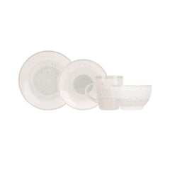 Set pentru cina verde/crem, ceramic, pentru 4 persoane, Mira Cosy&Trendy