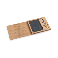 Set platou cu 3 cutite pentru branzeturi, 24 x 18 cm Cheese Serving Set Zeller