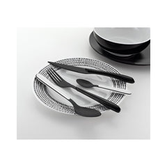 Set tacamuri 16 piese negru/negru Eclat Lumino Amefa