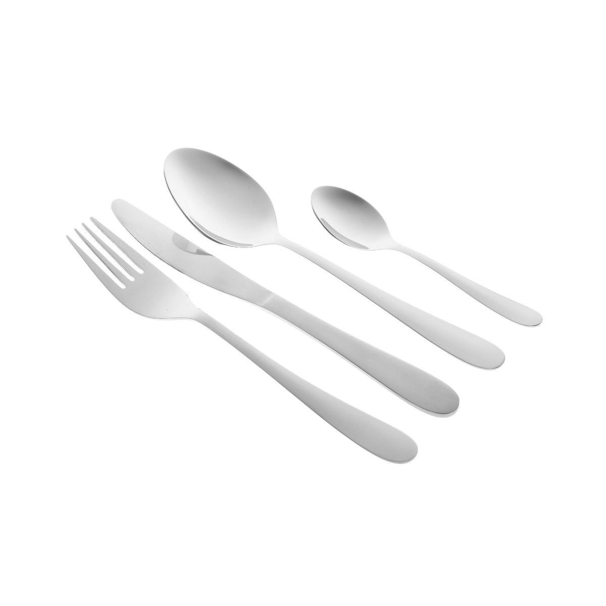 Set tacamuri 24 piese argintiu din inox Inart