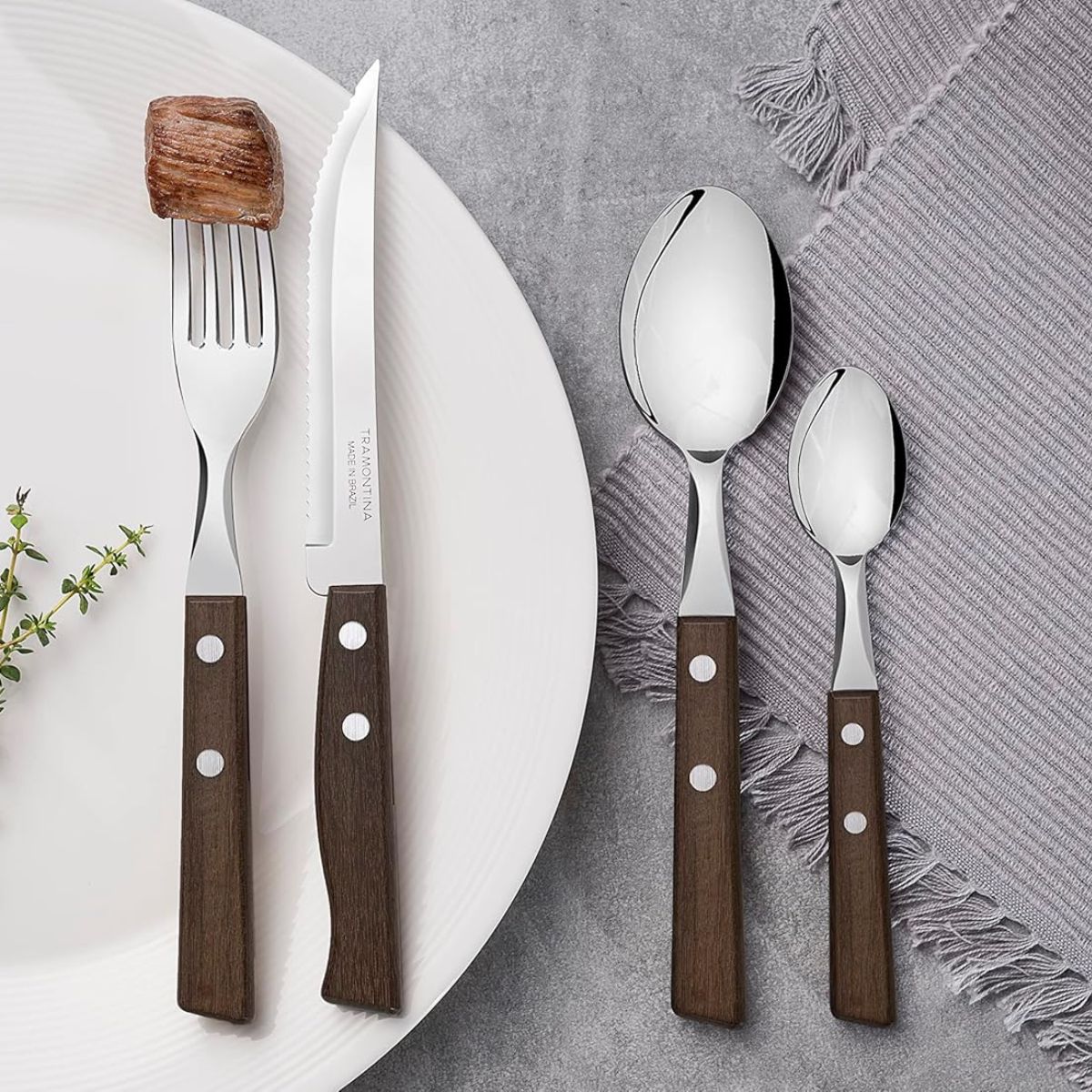 Set tacamuri pentru friptura, 12 piese, Tradicional Steak-/Pizza Tramontina