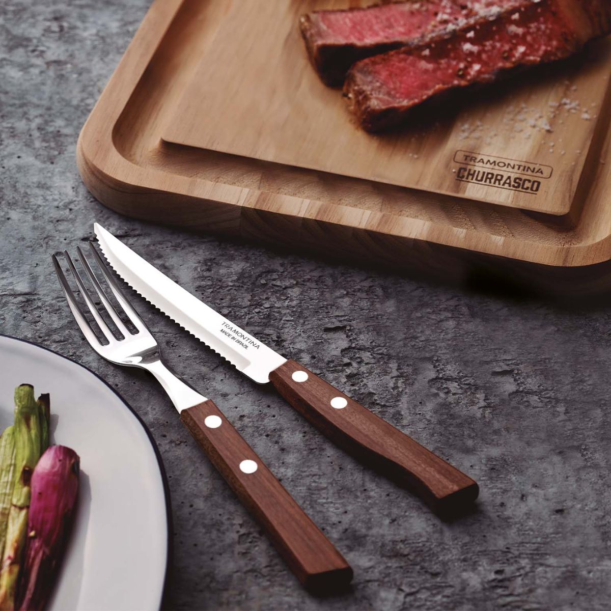 Set tacamuri pentru friptura, 12 piese, Tradicional Steak-/Pizza Tramontina