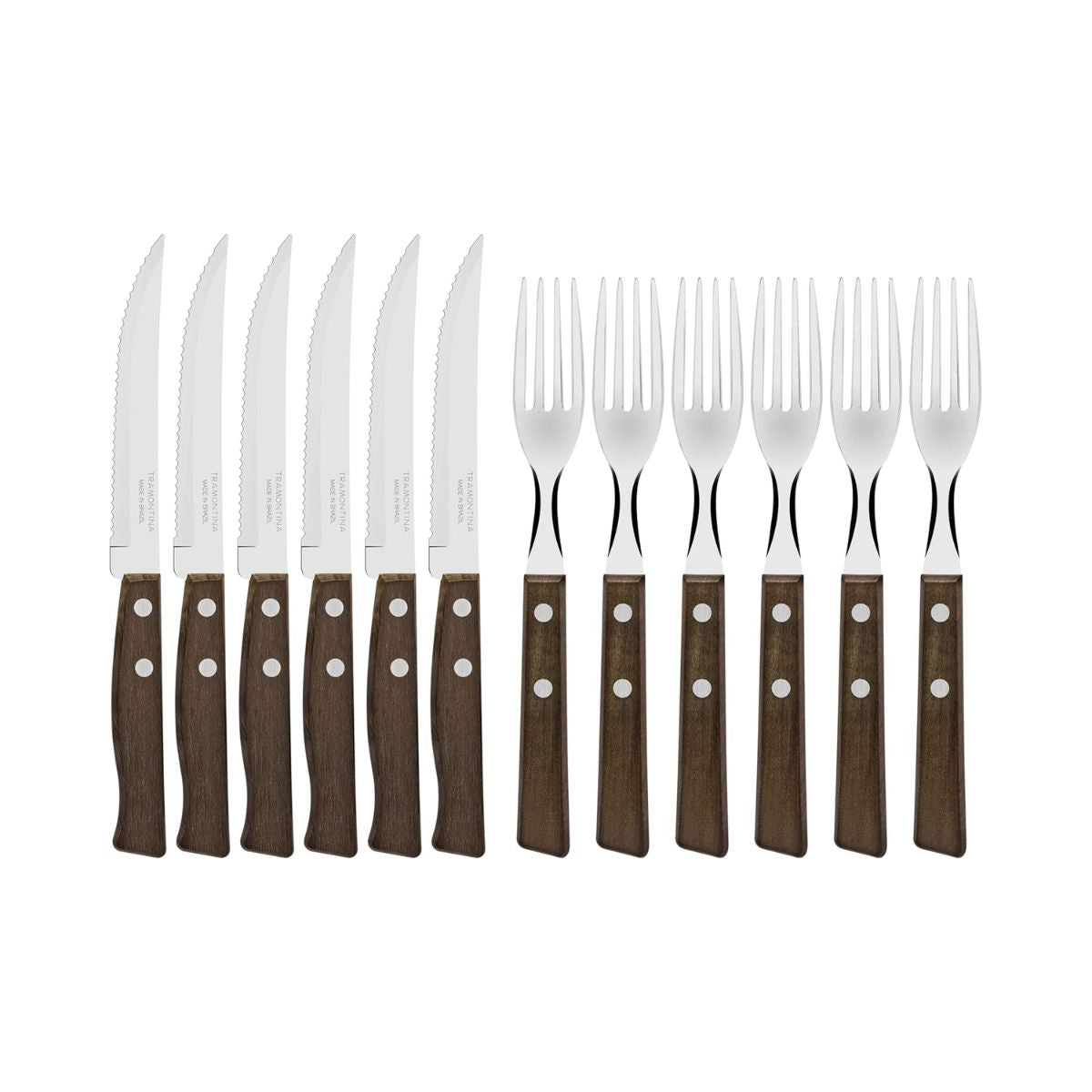 Set tacamuri pentru friptura, 12 piese, Tradicional Steak-/Pizza Tramontina