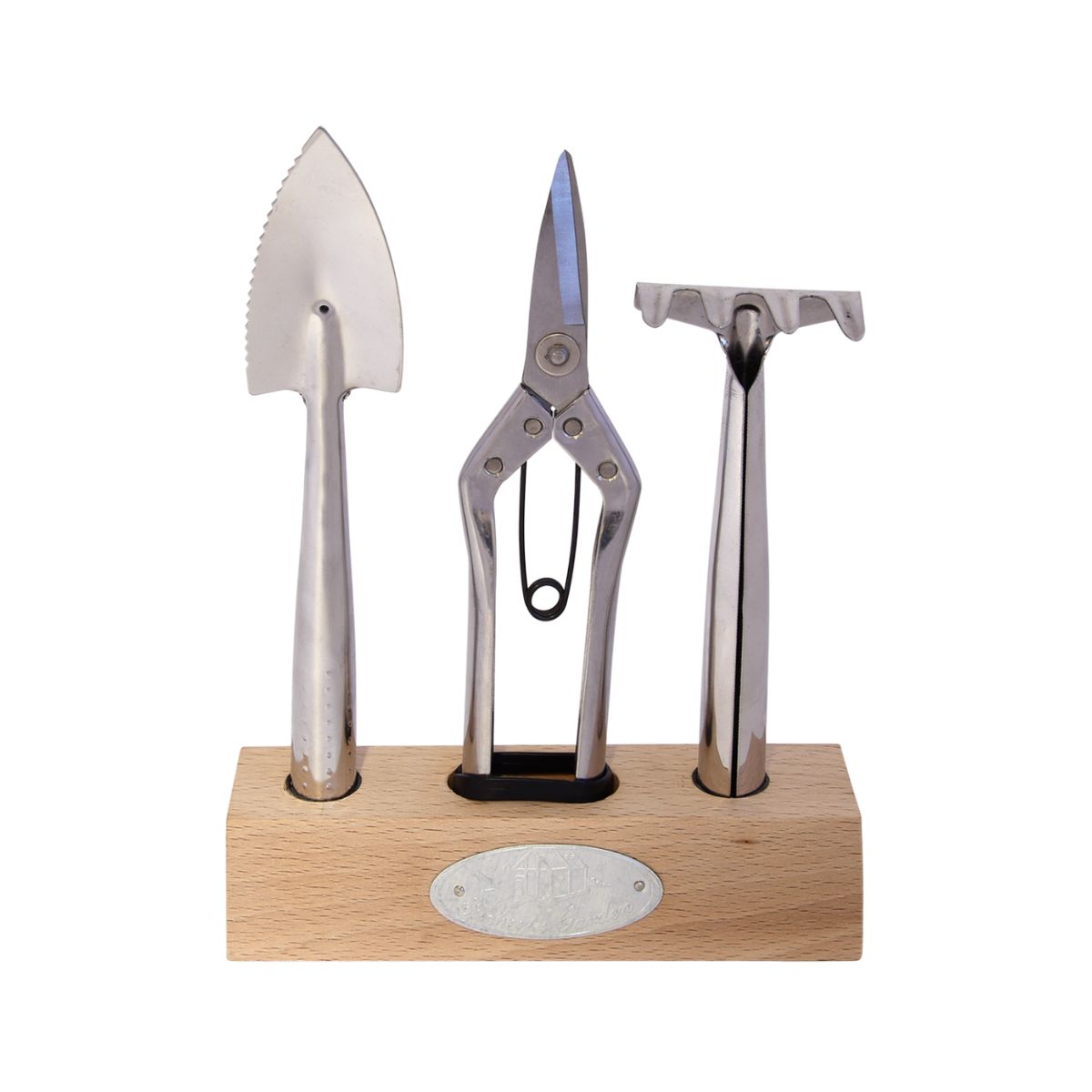 Set unelte pentru gradinarit argintiu din inox 3 piese Indoor Esschert Design, 1, hectarul.ro