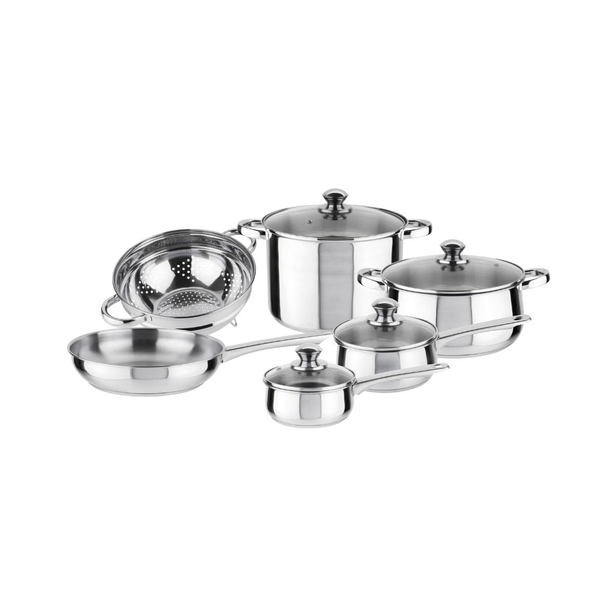 Set vase de gatit cu 10 piese din otel inox Vesta Magefesa, 2, hectarul.ro