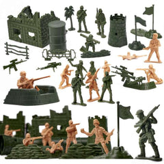 Soldati baza militara, 114 piese/aprox 60 soldati