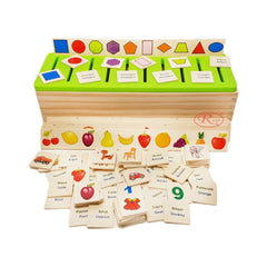 Sortator Montessori cu 88 de piese in limba romana/engleza, WD 9501