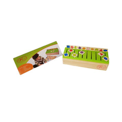 Sortator Montessori cu 88 de piese in limba romana/engleza, WD 9501