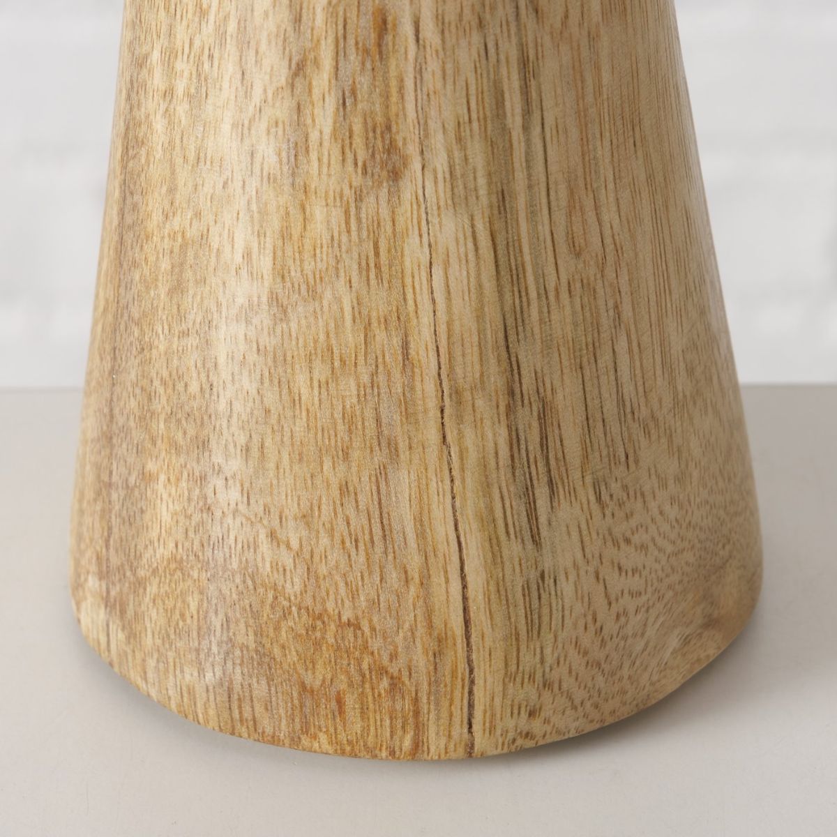 Suport de lumanare Ø10 cm maro din lemn de mango Merla Boltze, 4, hectarul.ro