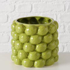 Suport decorativ pentru ghiveci, din portelan, Ø16 cm verde Lime Boltze