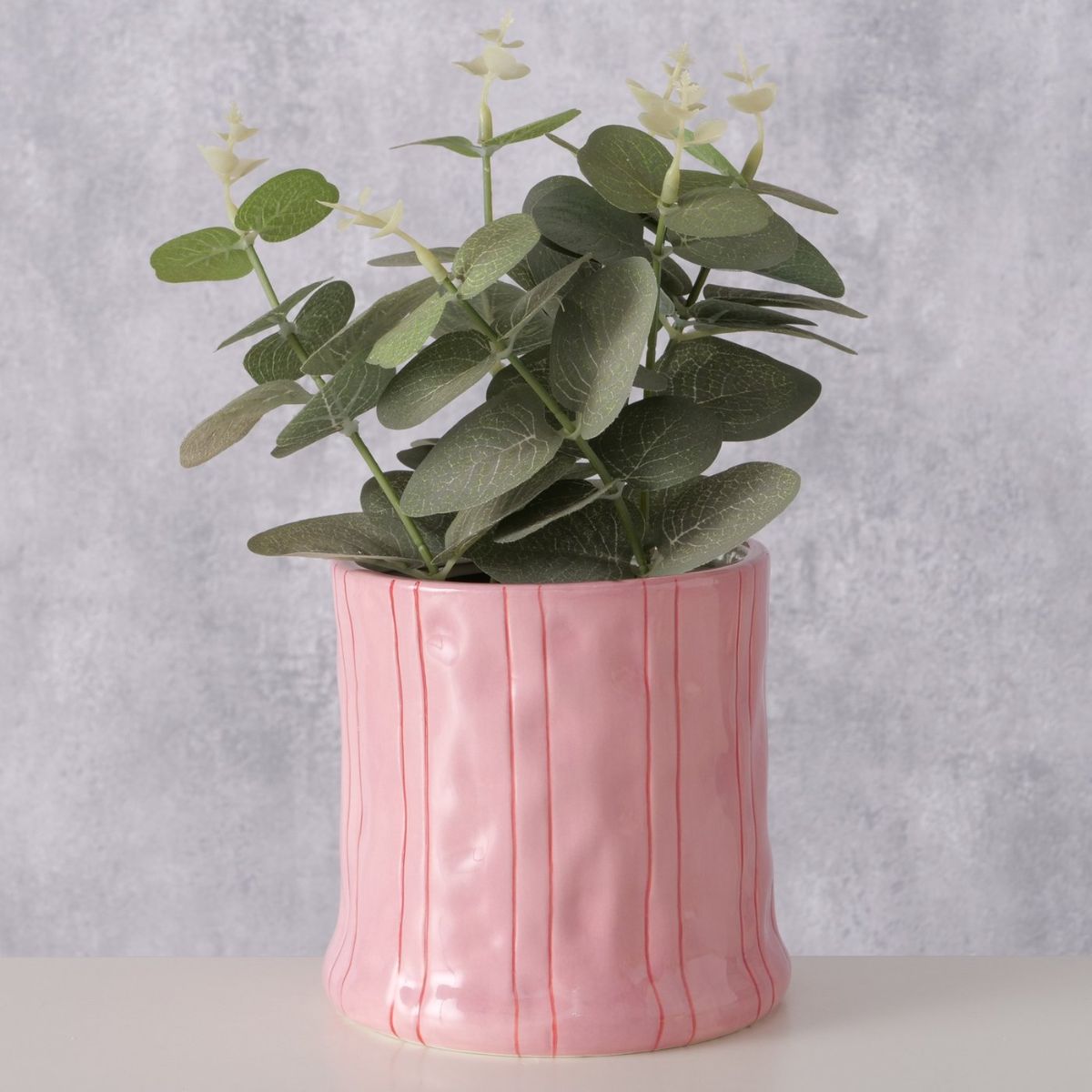 Suport decorativ pentru ghiveci, roz, din ceramica, Ø12,5 cm Nordica Boltze