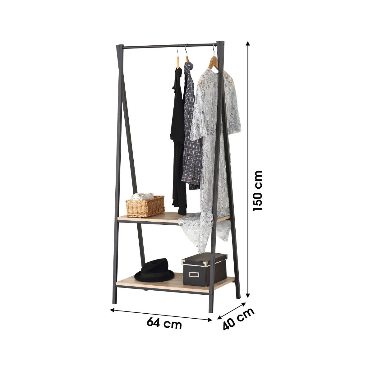 Suport metalic pentru haine, 150 cm Colorado Urban Living