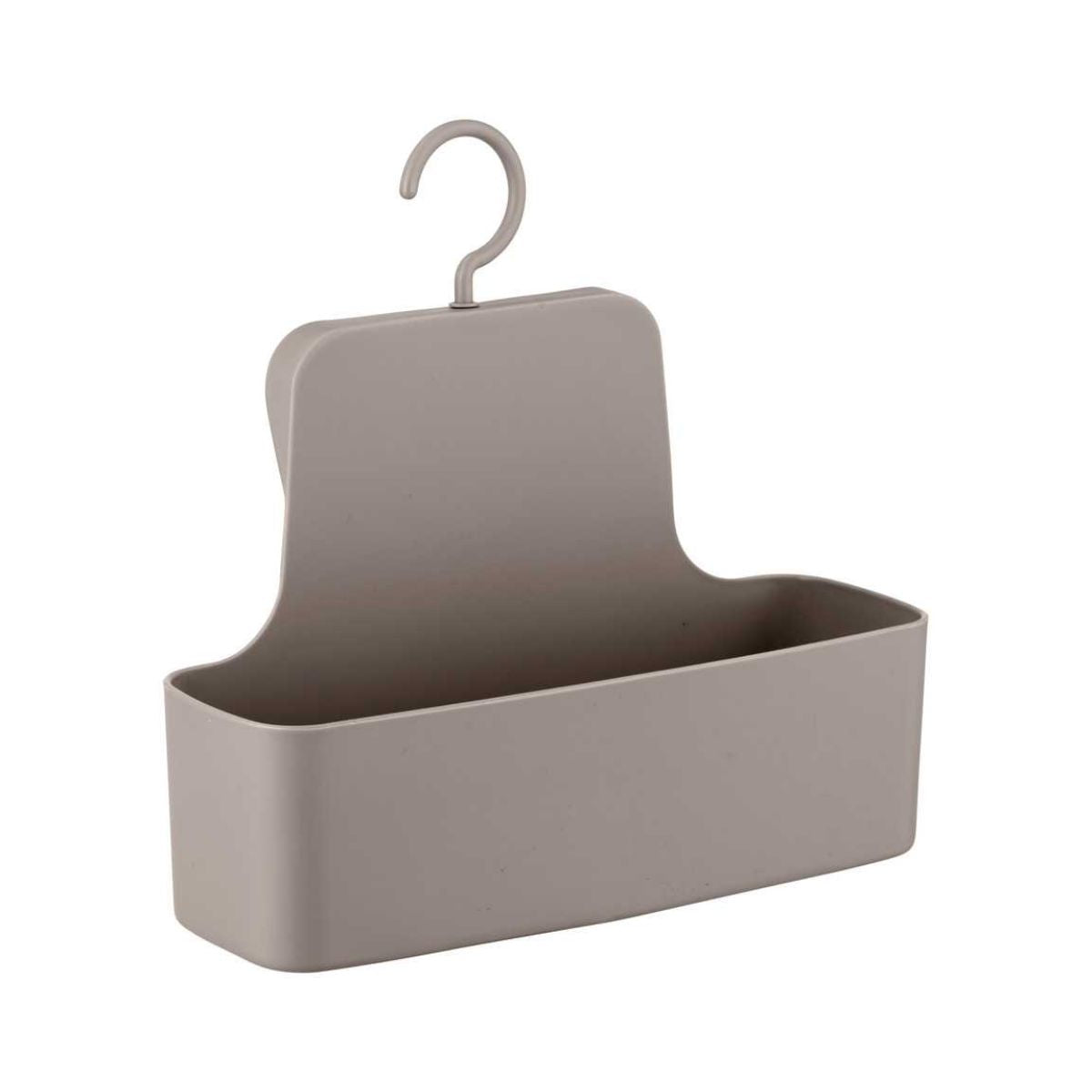 Suport pentru accesorii de baie, cu carlig, taupe, din plastic, Barcelona Wenko, 1, hectarul.ro