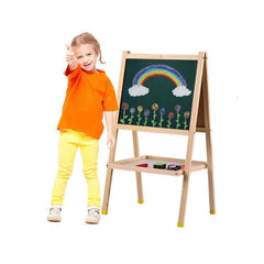 Tabla Magnetica cu Doua Fete, cu Litere, Cifre,Tetris si accesorii, 80 x 40 cm, din lemn, WD 3015