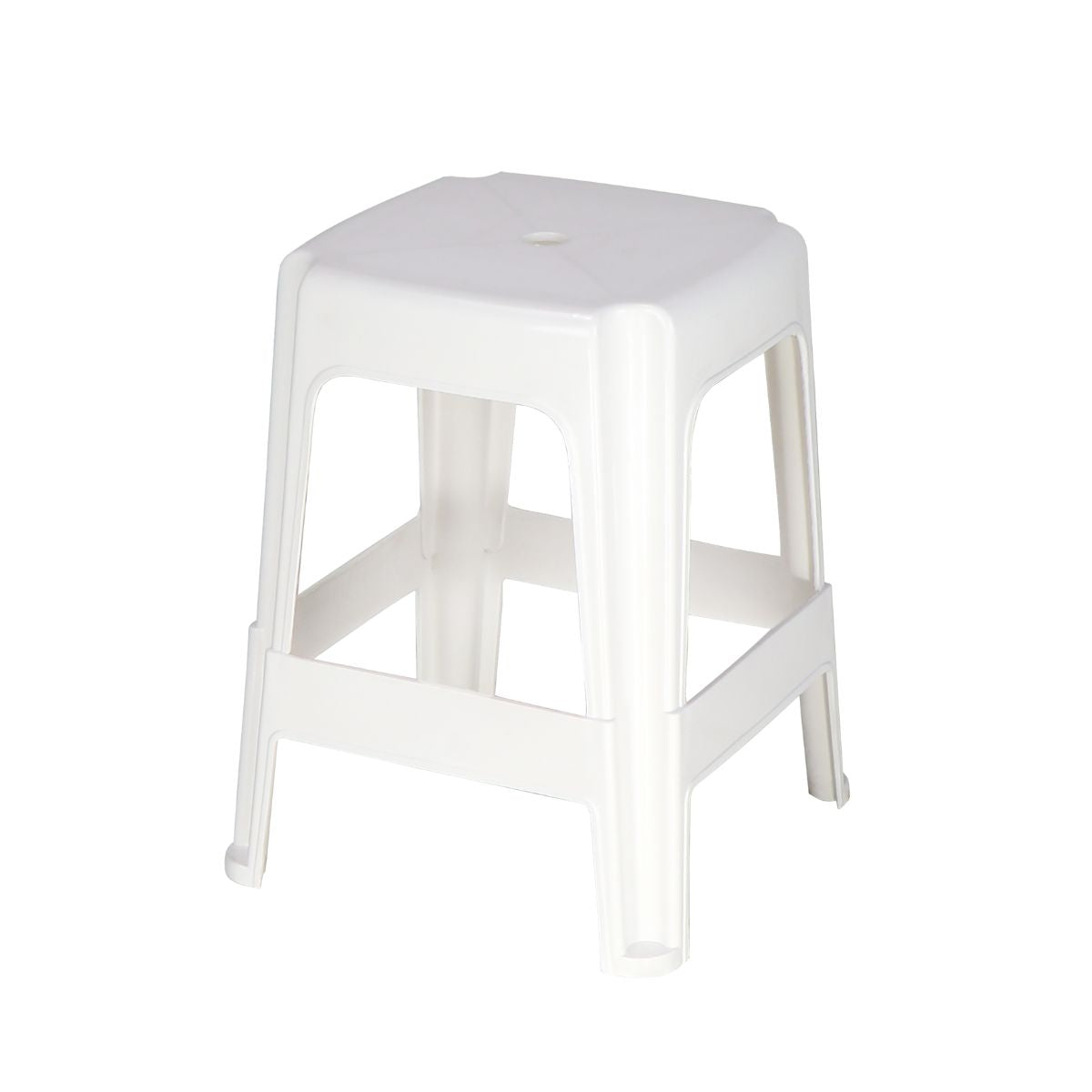 Taburet din plastic 45 cm alb Icarai Tramontina, 1, hectarul.ro