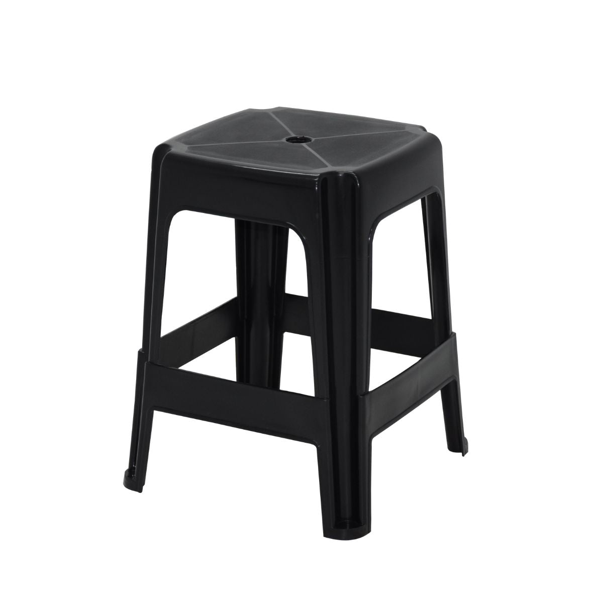 Taburet din plastic 45 cm negru Icarai Tramontina, 1, hectarul.ro