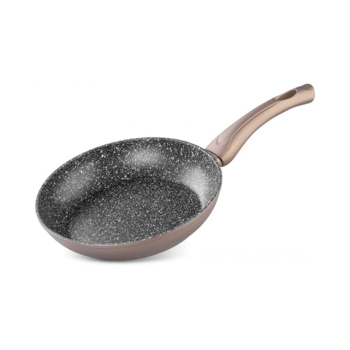 Tigaie din aluminiu cu dublu-strat antiadrent din marmura Pan MagicHome Coffee Brown Line, 24 cm diametru, 1, hectarul.ro