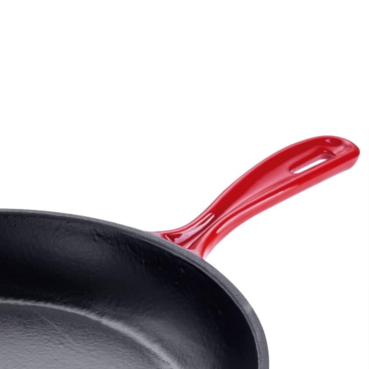 Tigaie din fonta emailata, Ferro Eco Magefesa, 31 cm diametru, rosie, 5, hectarul.ro