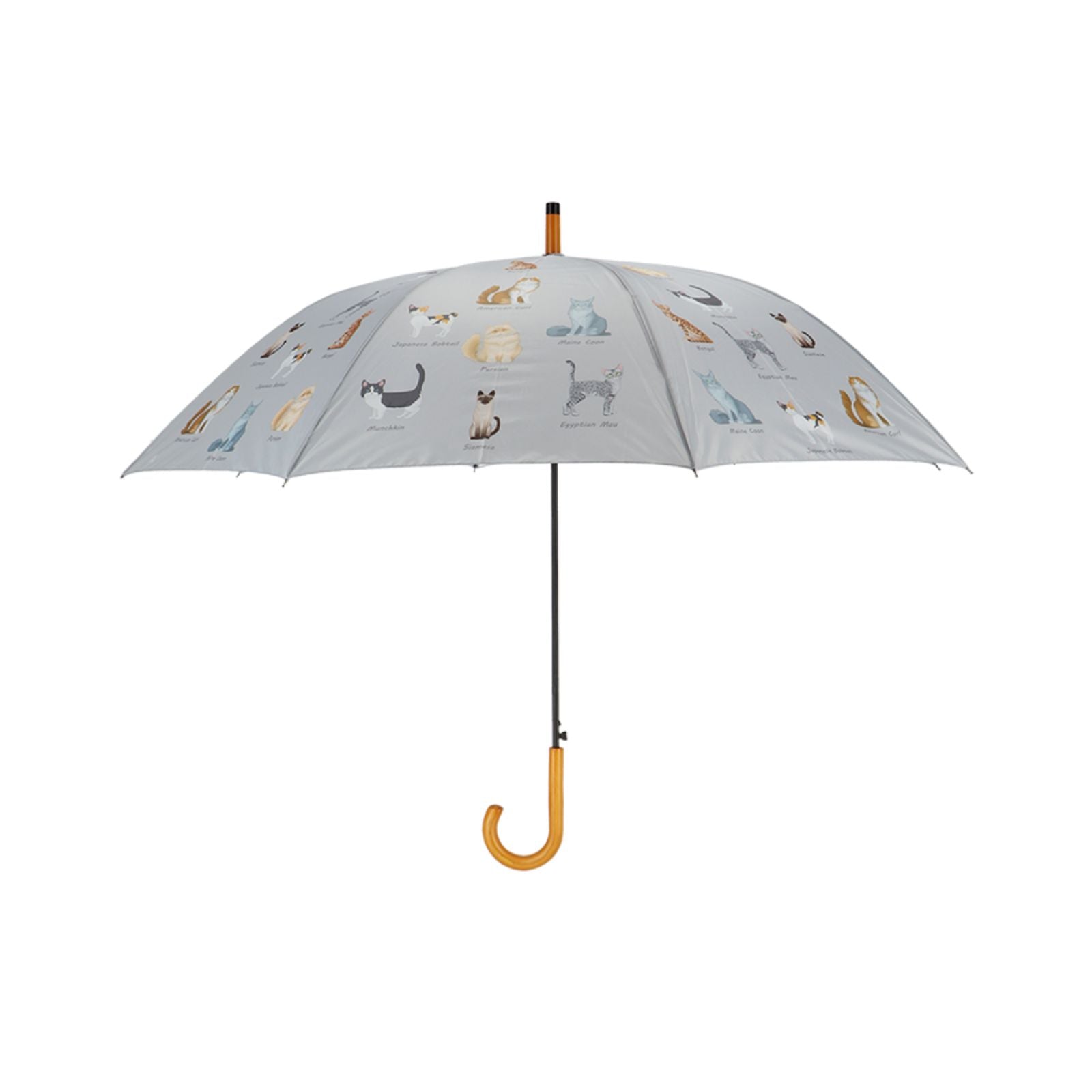 Umbrela de ploaie multicolora din plastic Cats breeds Esschert Design, 1, hectarul.ro