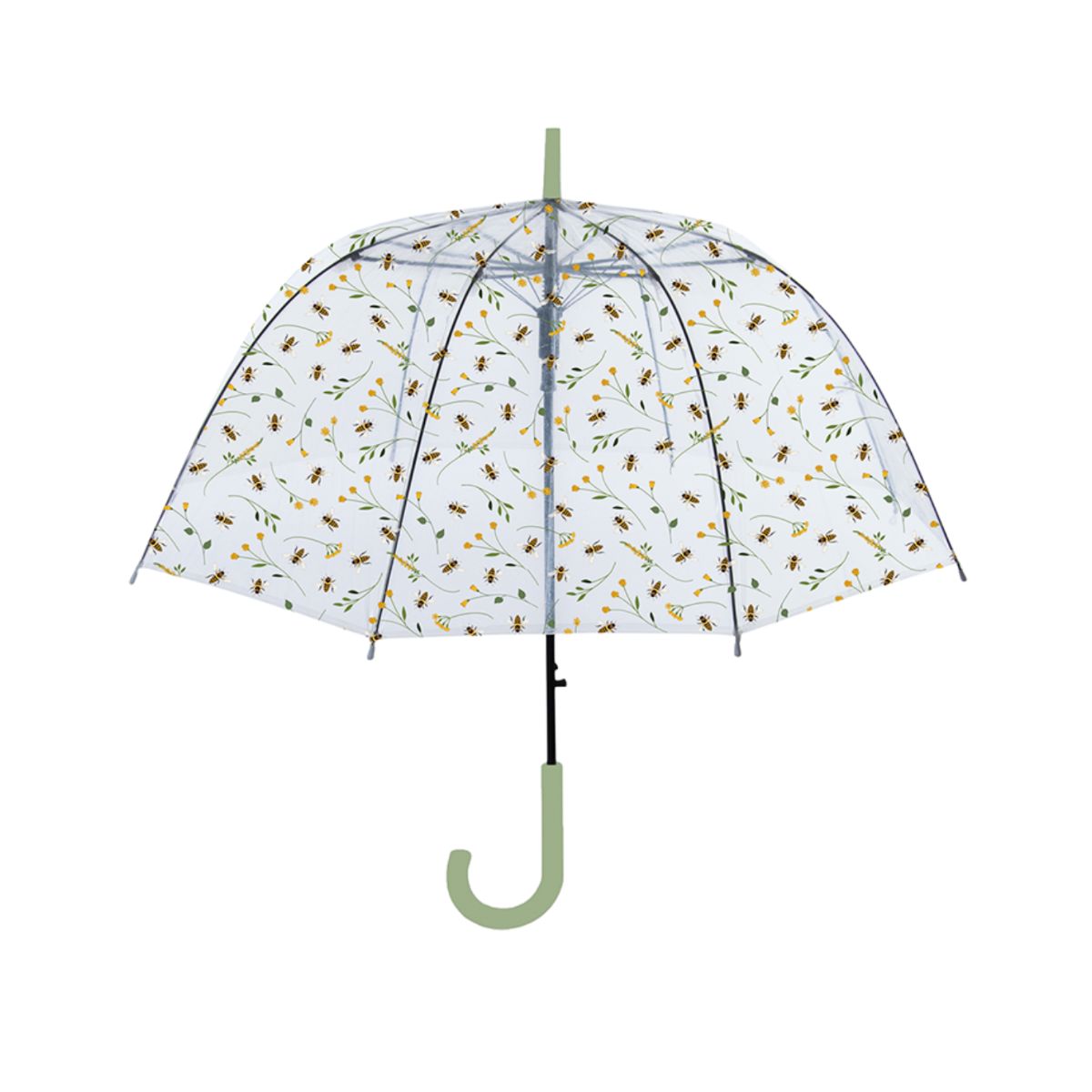 Umbrela de ploaie transparenta din plastic, design Bee Esschert Design