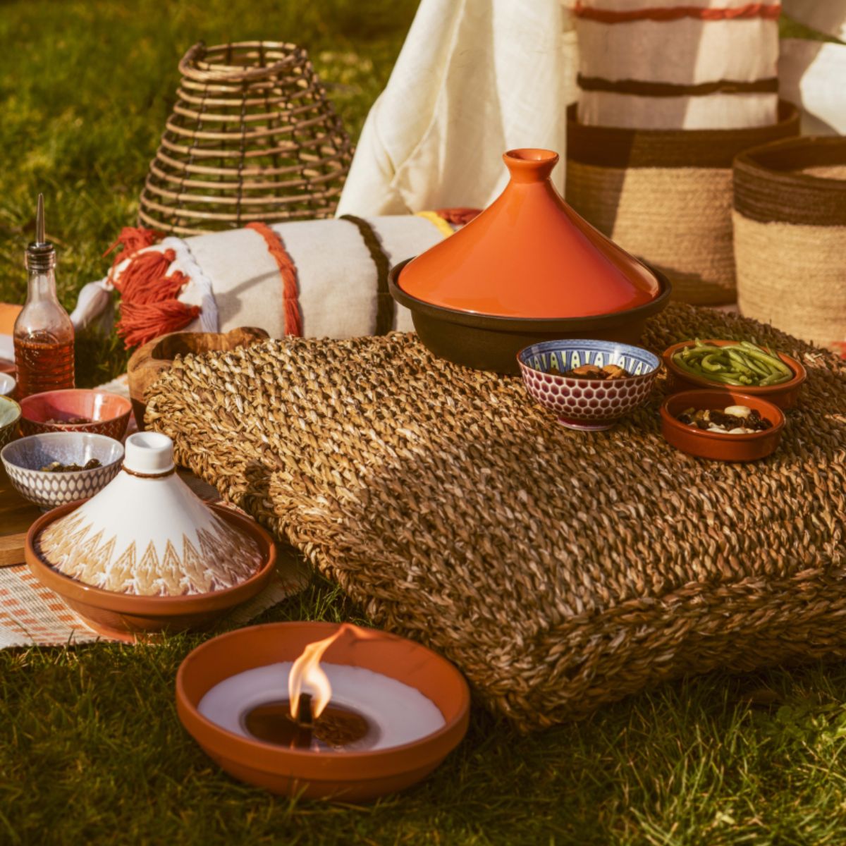 Vas de copt Tajine Terracotta Ø22 cm Ikat Cosy&Trendy