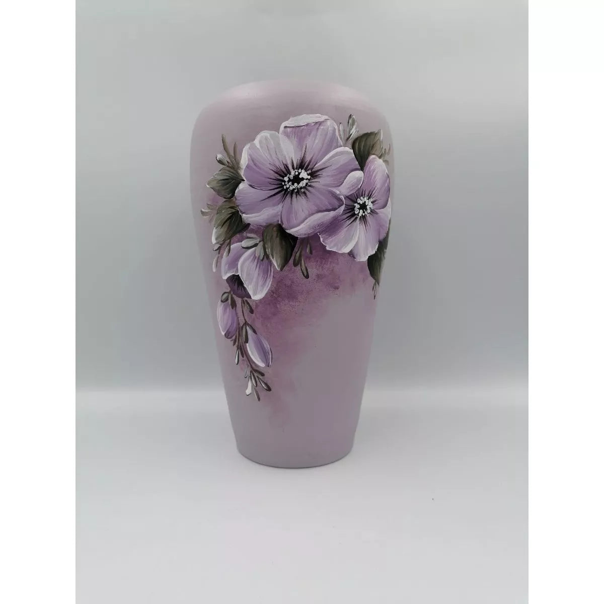 Vaza colorata din ceramica model flori 21 cm Model 10