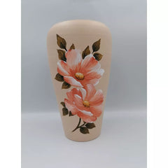 Vaza colorata din ceramica model flori 21 cm Model 12