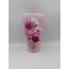 Vaza colorata din ceramica model flori 21 cm Model 1