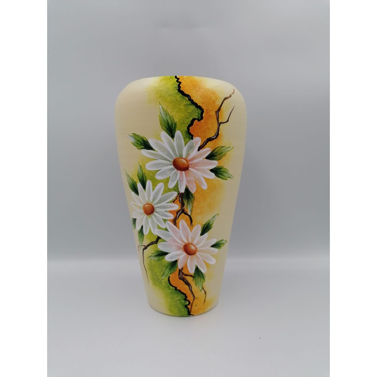 Vaza colorata din ceramica model flori 21 cm Model 3, 2, hectarul.ro