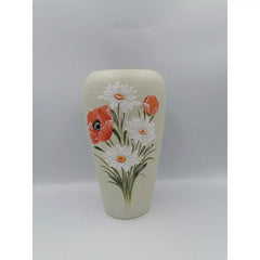 Vaza colorata din ceramica model flori 21 cm Model 4