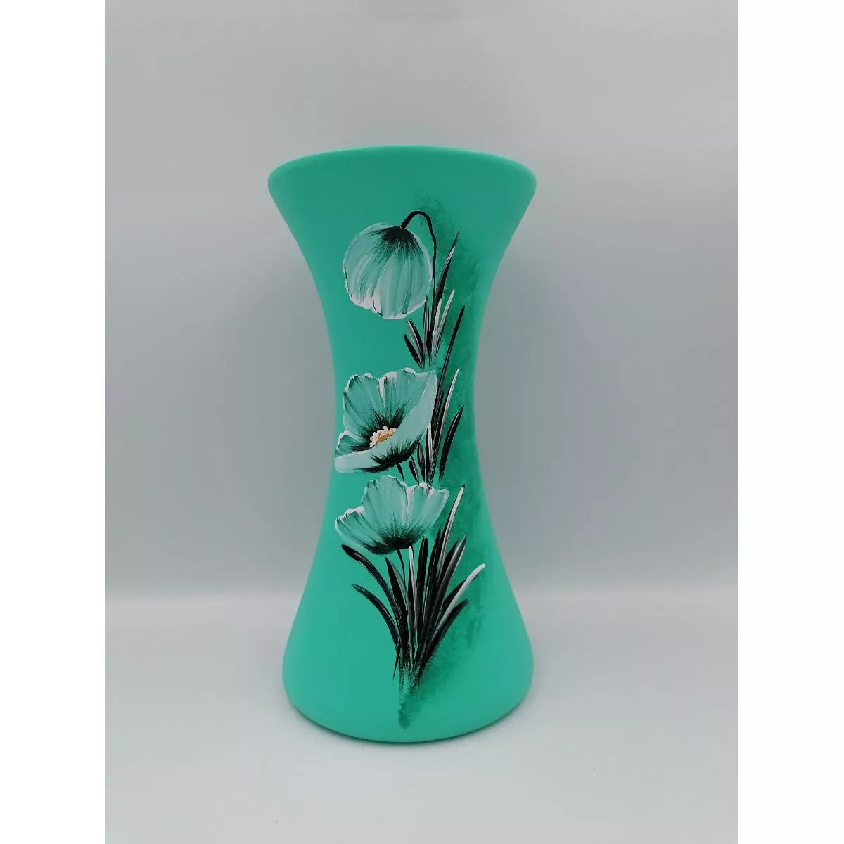 Vaza din ceramica pictata 21 cm 3