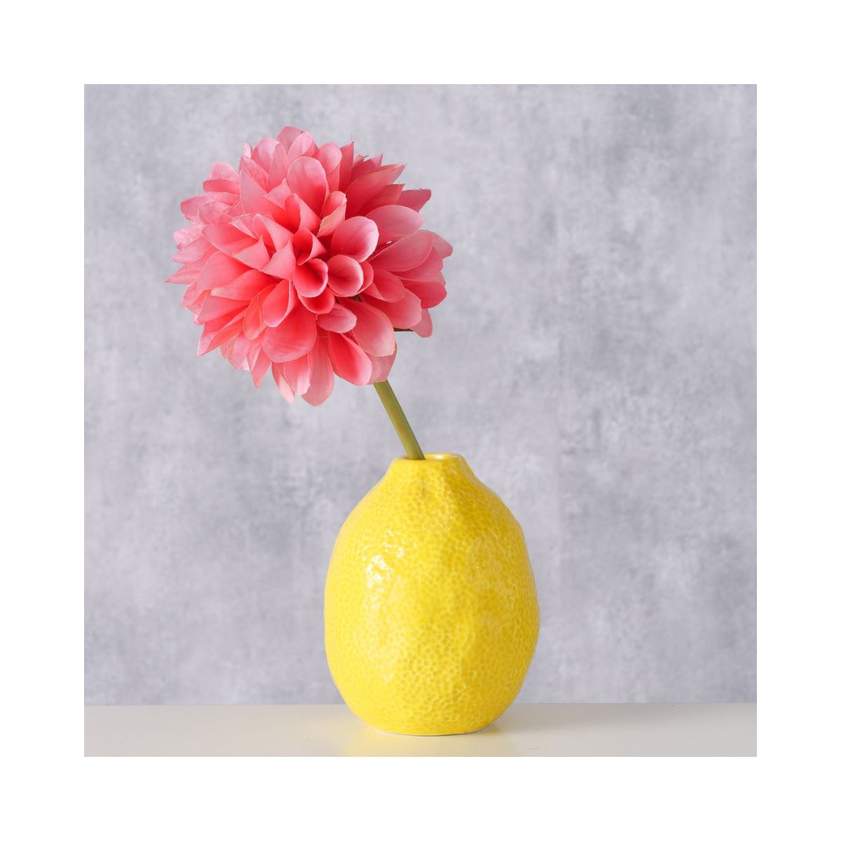 Vaza galbena din ceramica 12 cm Zitronella Boltze