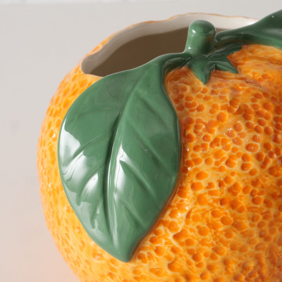 Vaza portocalie din portelan 12,8 cm Orange Boltze, 3, hectarul.ro