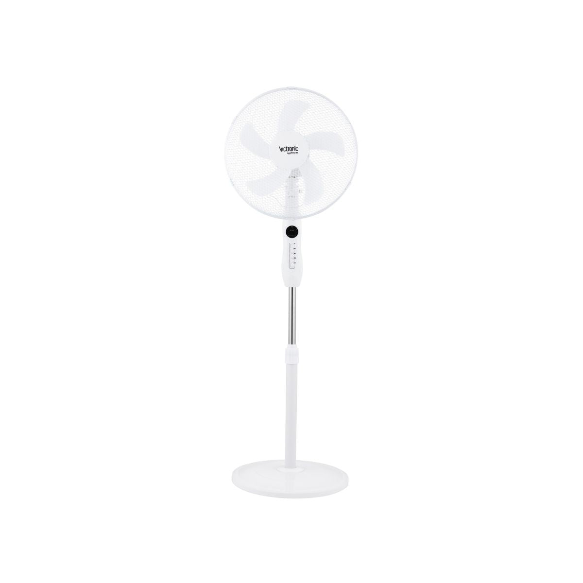 Ventilator cu picior, cu telecomanda, 40 cm, 3 trepte de viteza, 40W, Victronic SF1631 alb