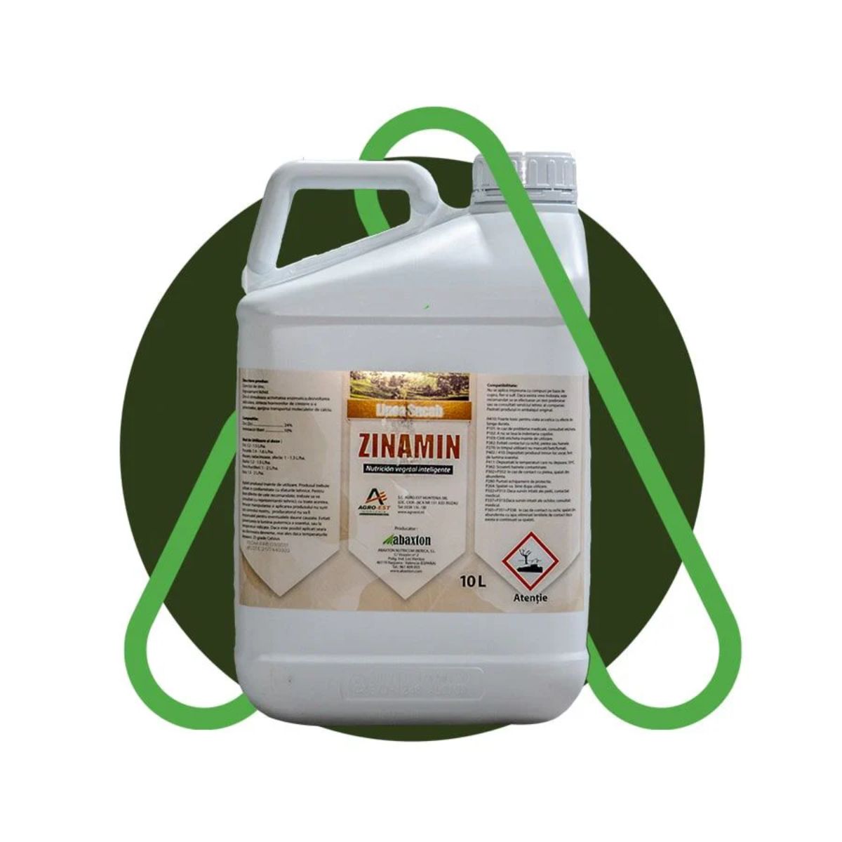 Corector de Zinc si Biostimulator ZINAMIN 5 litri, 1, hectarul.ro